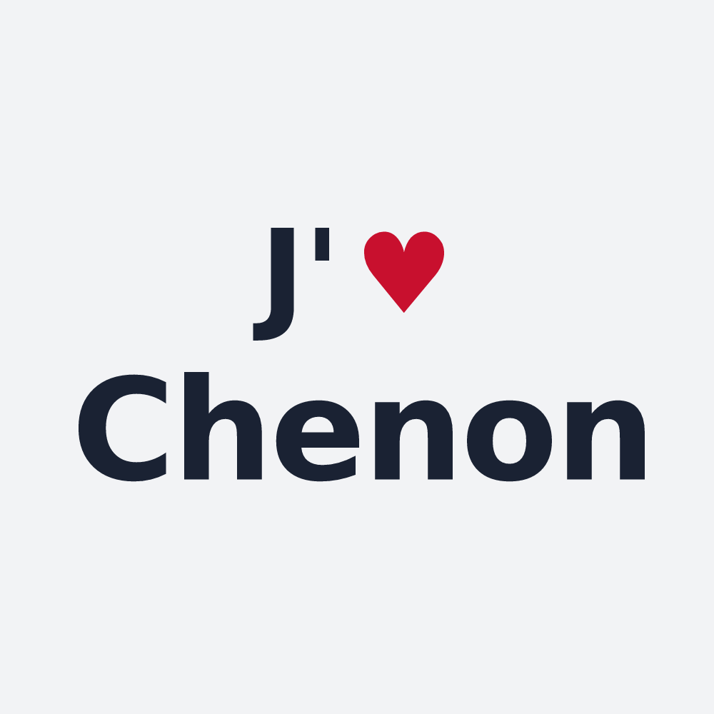 Poster personnalisé Chenon — design J'aime Chenon