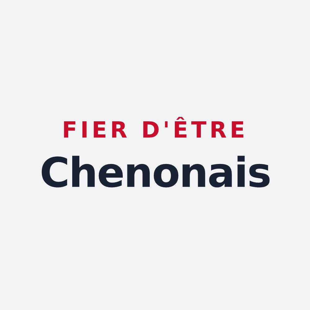 Poster « Fier d'être Chenonais » — design pour Chenon