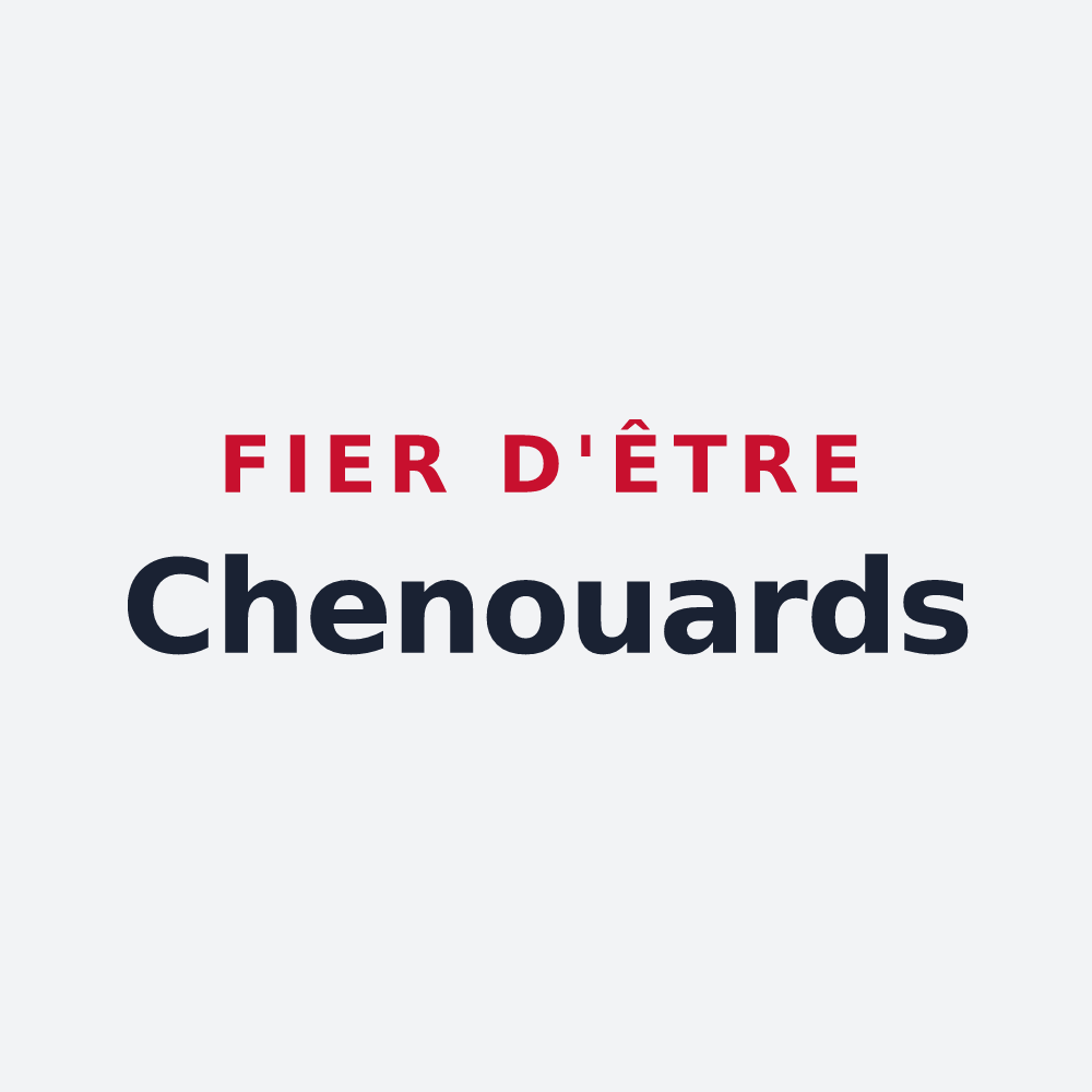 Poster « Fier d'être Chenouards » — design pour Chenou