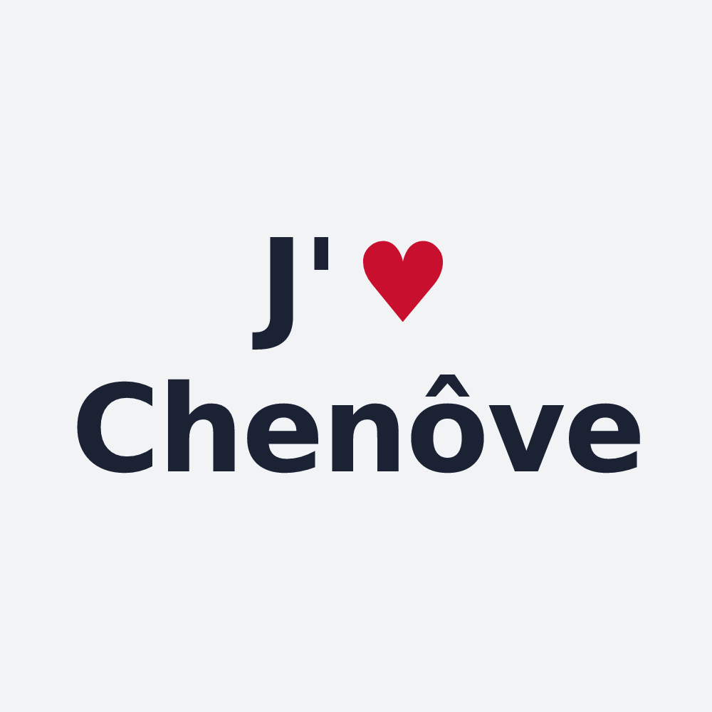 Poster personnalisé Chenôve — design J'aime Chenôve