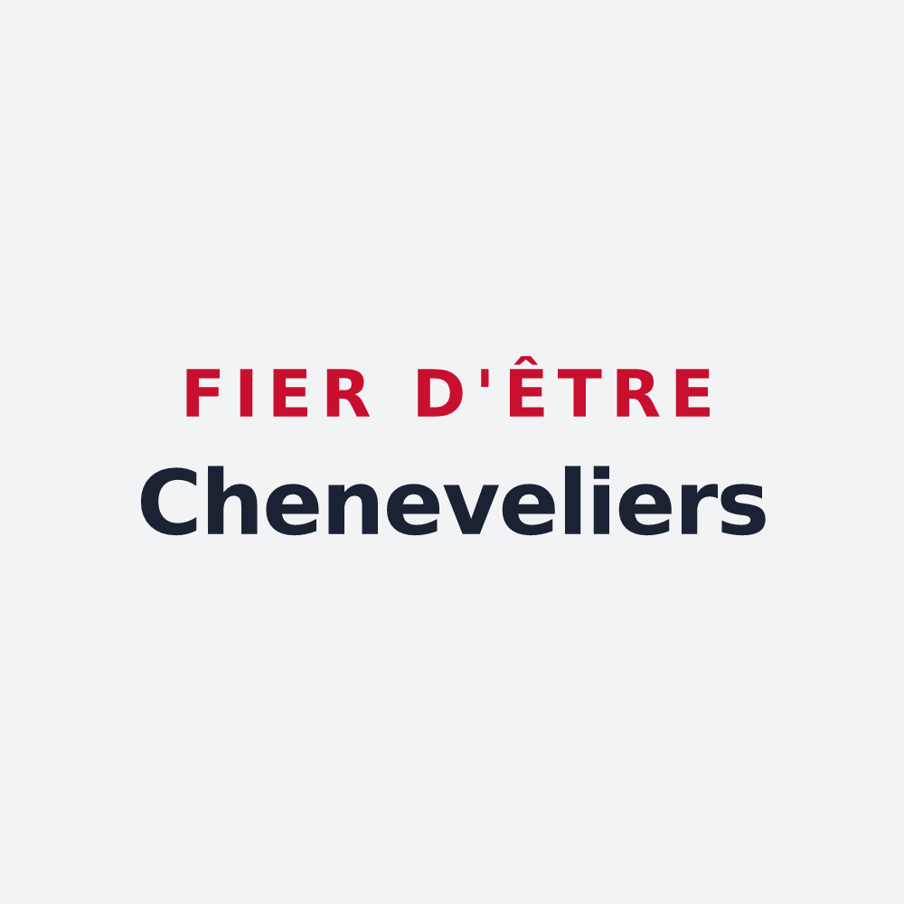 Poster « Fier d'être Cheneveliers » — design pour Chenôve