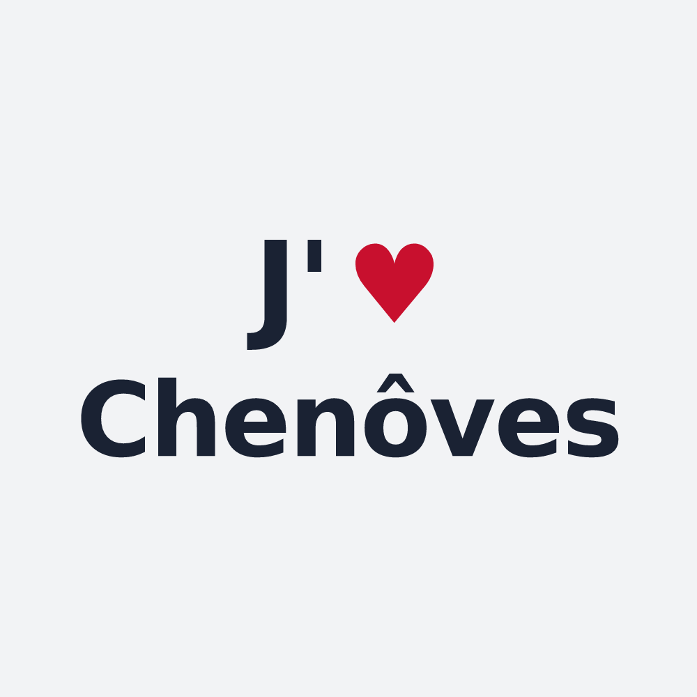 Poster personnalisé Chenôves — design J'aime Chenôves