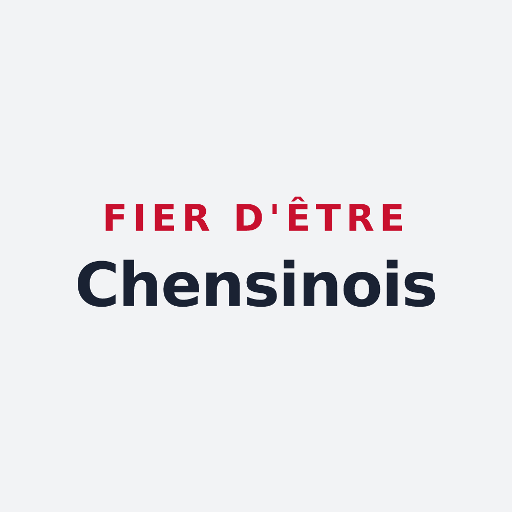 Poster « Fier d'être Chensinois » — design pour Chens-sur-Léman