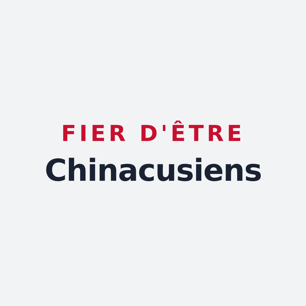 Poster « Fier d'être Chinacusiens » — design pour Cheny