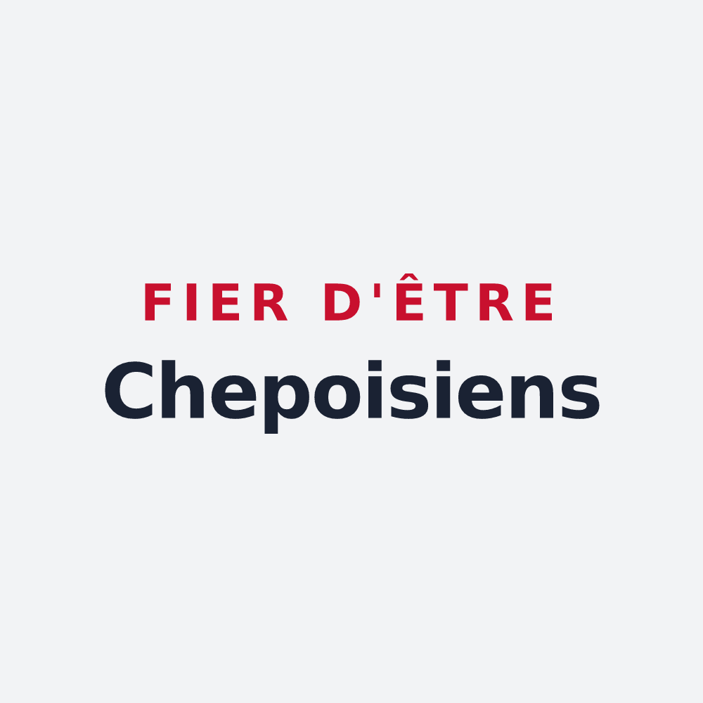 Poster « Fier d'être Chepoisiens » — design pour Chepoix