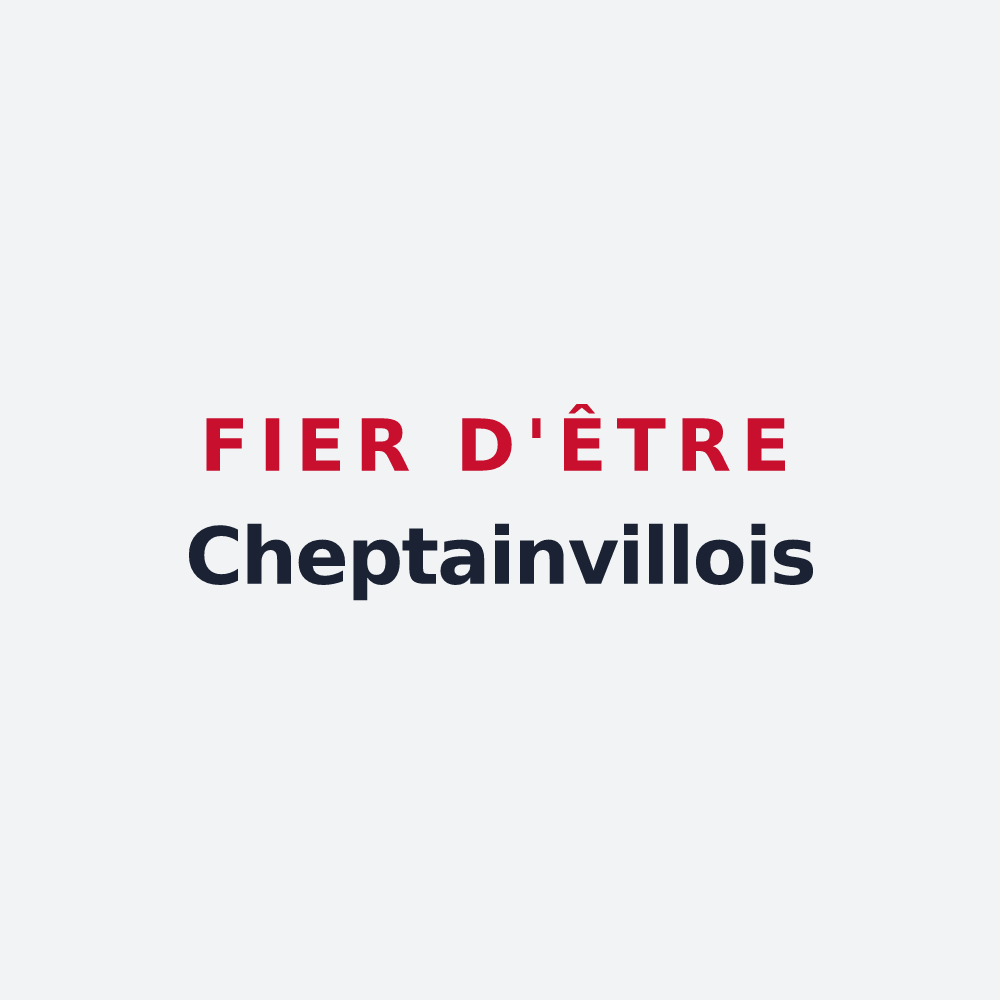 Poster « Fier d'être Cheptainvillois » — design pour Cheptainville