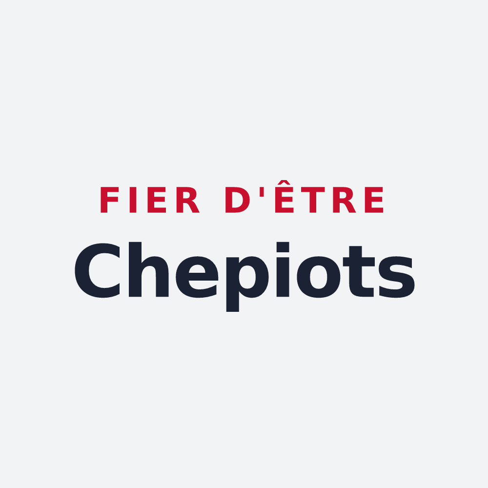Poster « Fier d'être Chepiots » — design pour Chepy