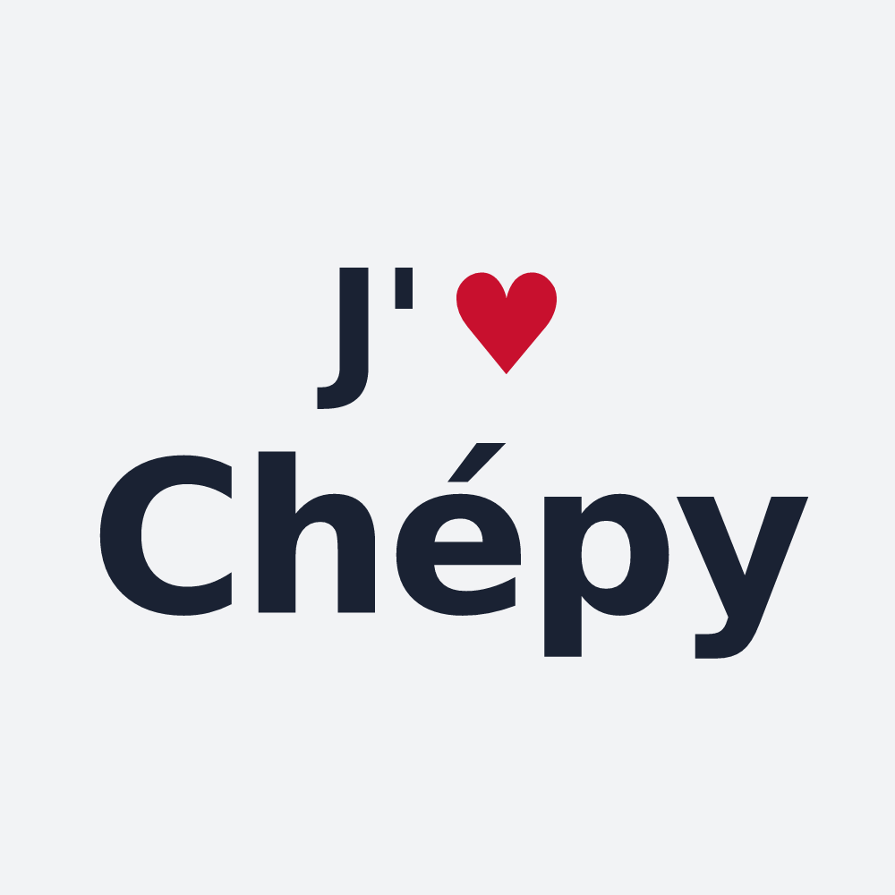Poster personnalisé Chépy — design J'aime Chépy