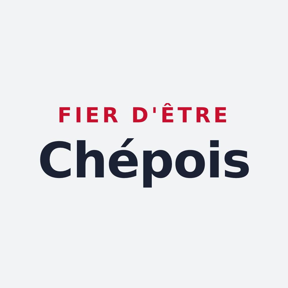 Poster « Fier d'être Chépois » — design pour Chépy
