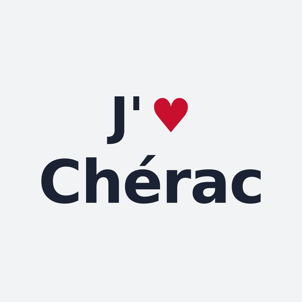 Poster personnalisé Chérac — design J'aime Chérac