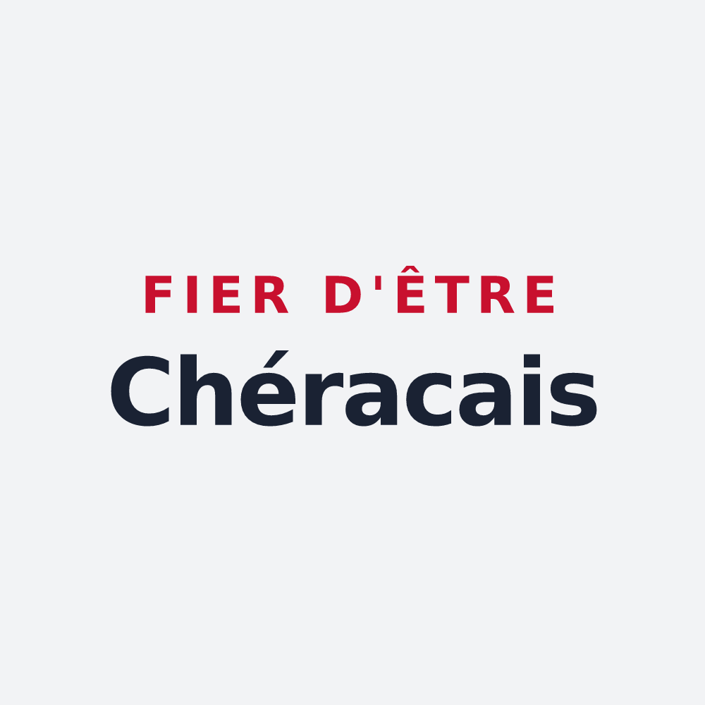 Poster « Fier d'être Chéracais » — design pour Chérac