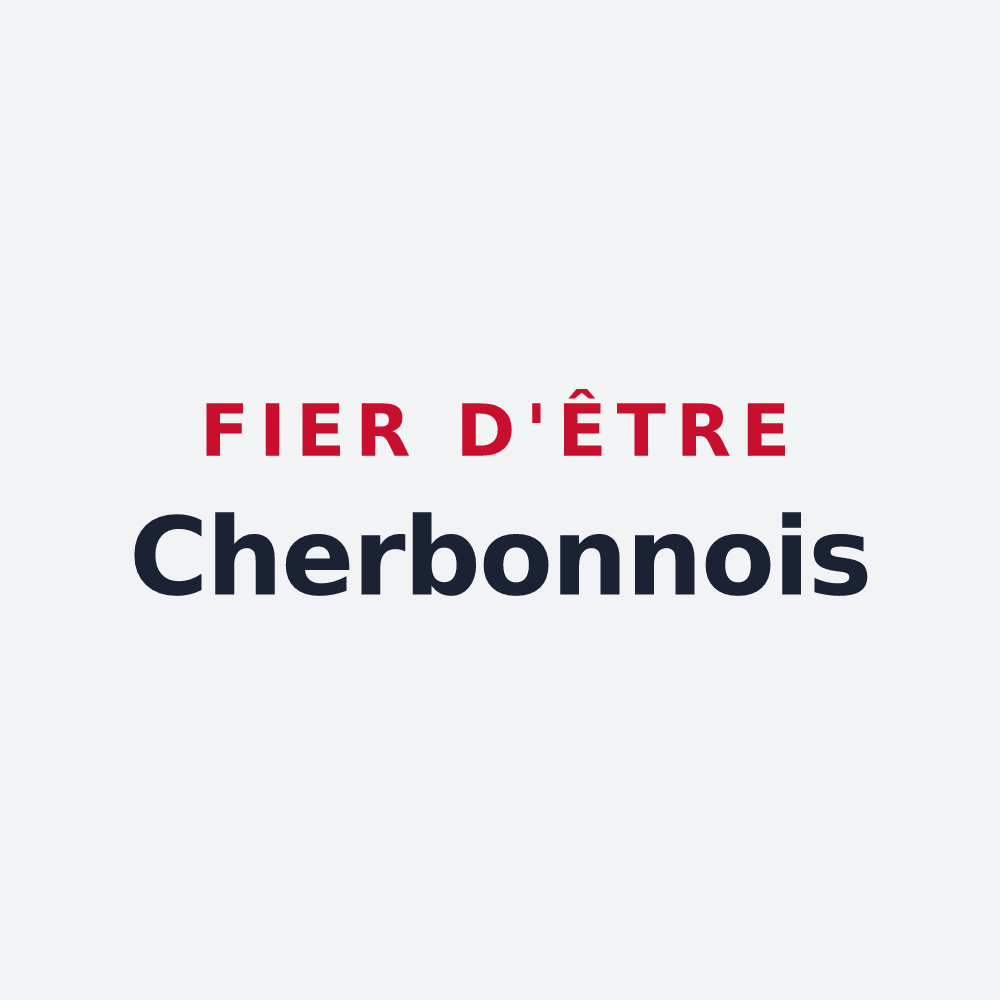 Poster « Fier d'être Cherbonnois » — design pour Cherbonnières