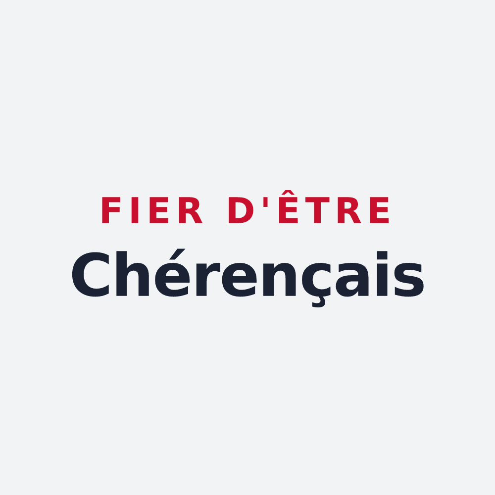 Poster « Fier d'être Chérençais » — design pour Chérence