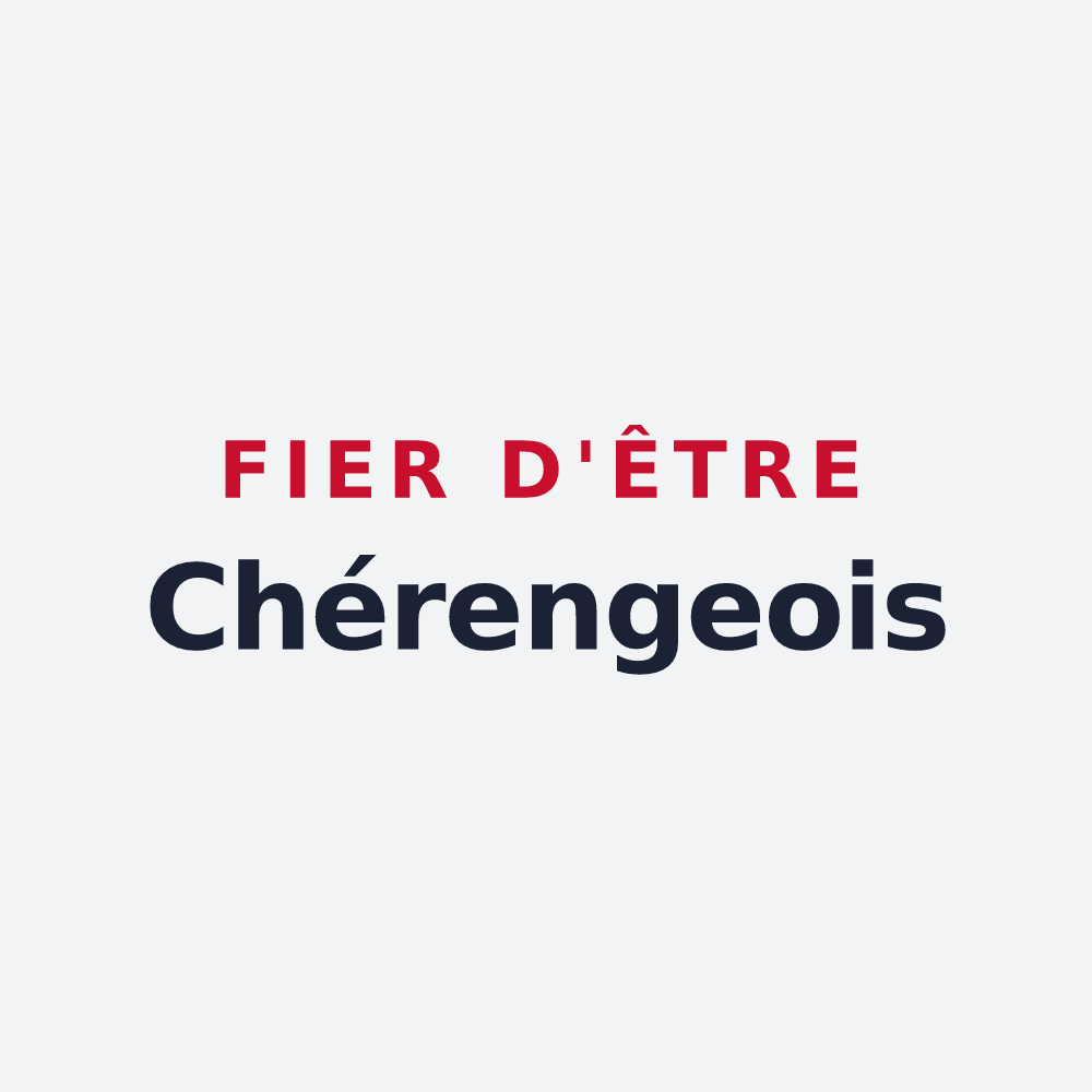 Poster « Fier d'être Chérengeois » — design pour Chéreng