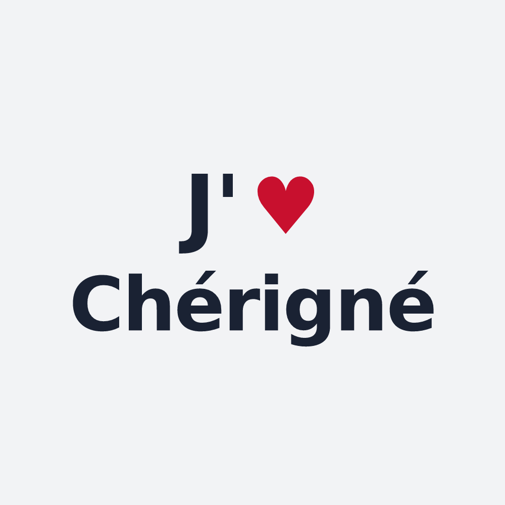 Poster personnalisé Chérigné — design J'aime Chérigné