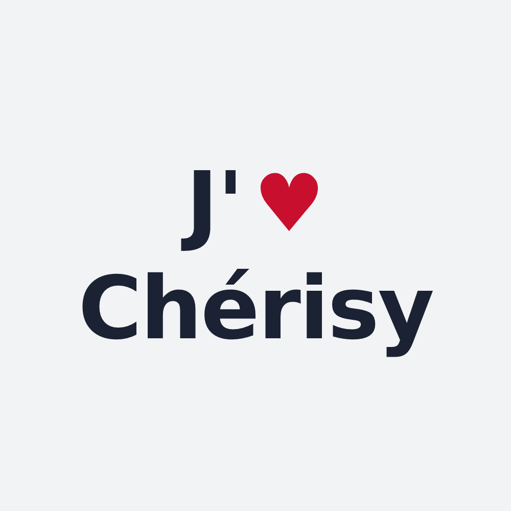 Poster personnalisé Chérisy — design J'aime Chérisy