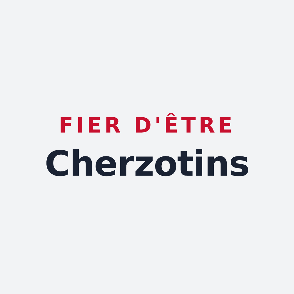 Poster « Fier d'être Cherzotins » — design pour Chérizet