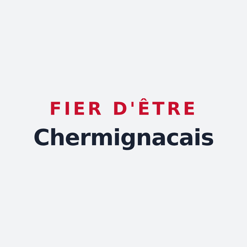 Poster « Fier d'être Chermignacais » — design pour Chermignac