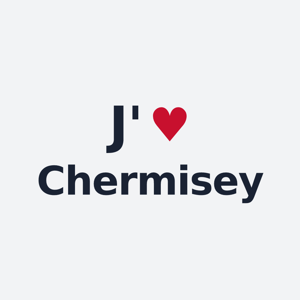 Poster personnalisé Chermisey — design J'aime Chermisey