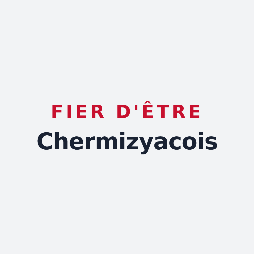 Poster « Fier d'être Chermizyacois » — design pour Chermizy-Ailles