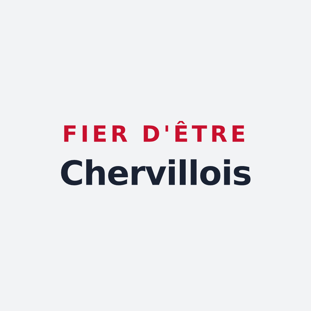 Poster « Fier d'être Chervillois » — design pour Cherville