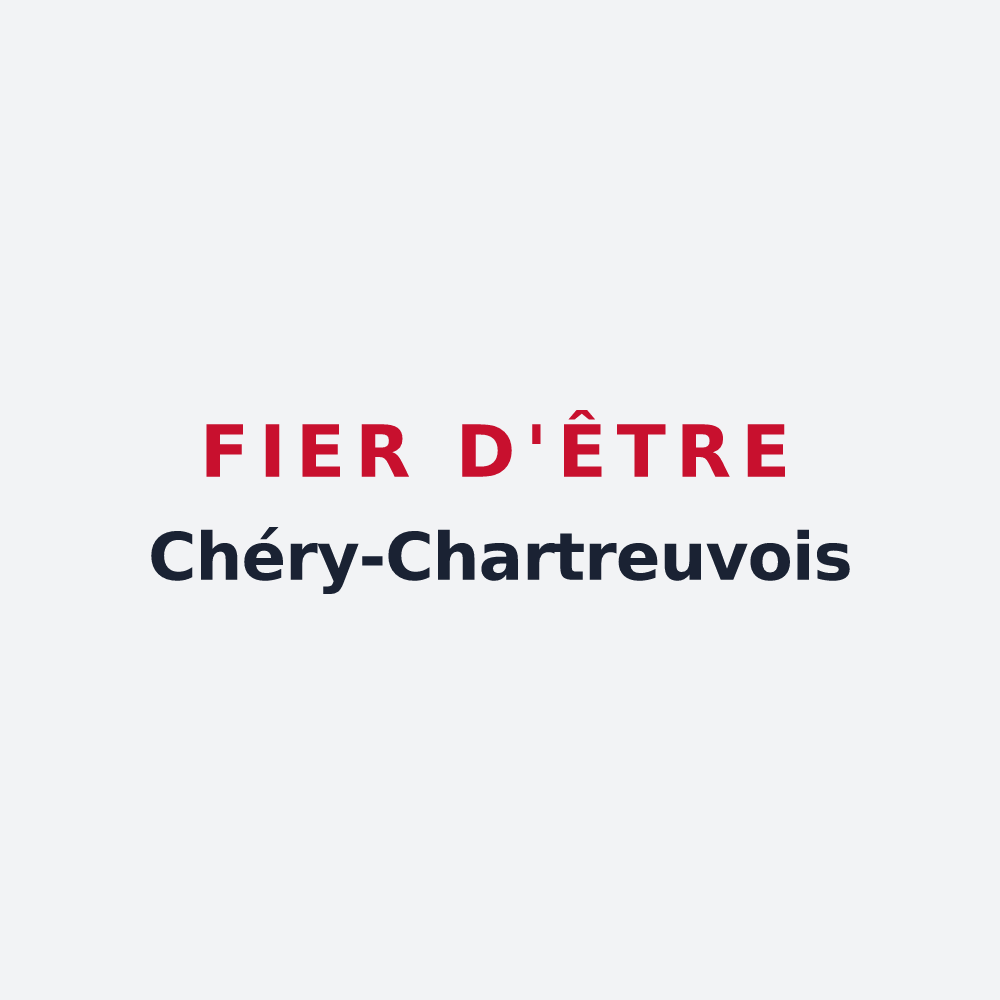 Poster « Fier d'être Chéry-Chartreuvois » — design pour Chéry-Chartreuve