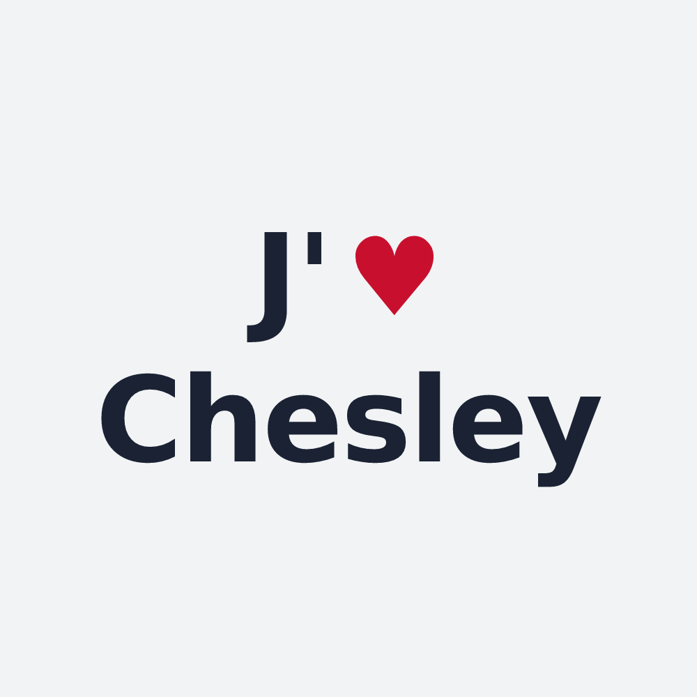 Poster personnalisé Chesley — design J'aime Chesley