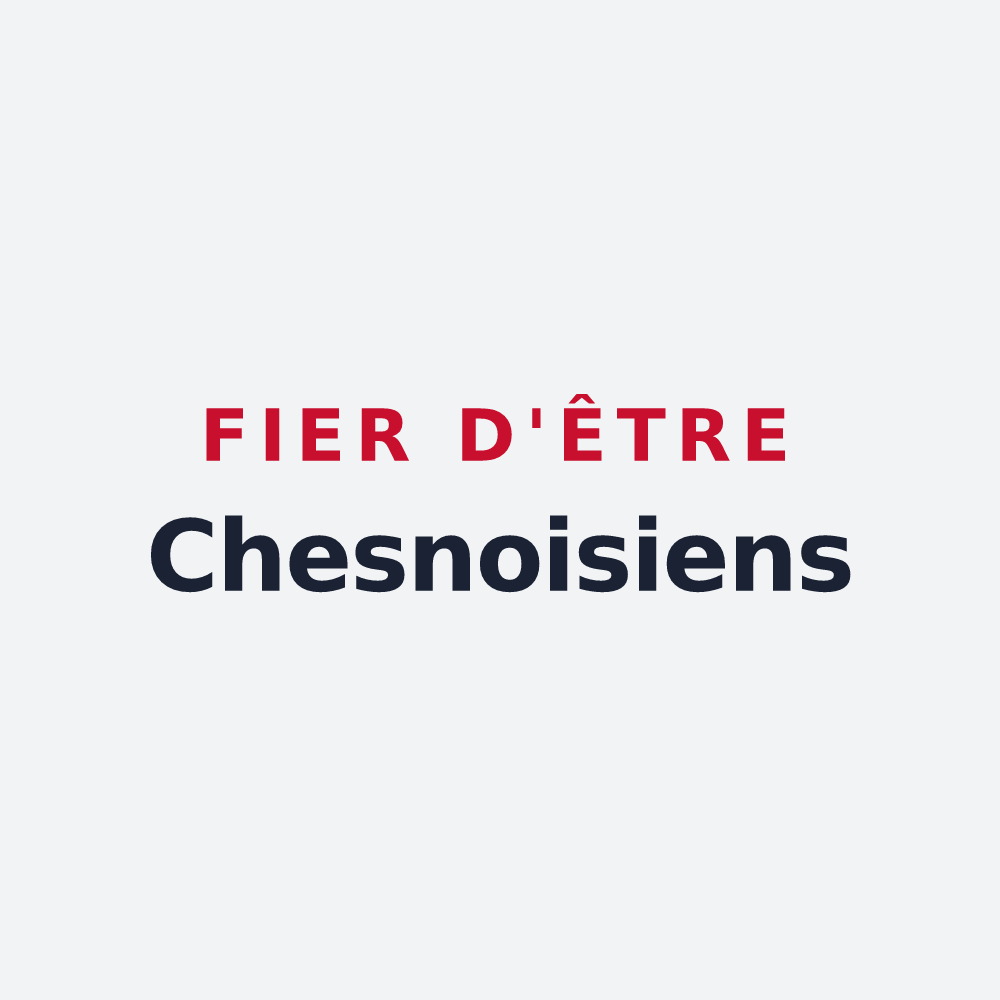 Poster « Fier d'être Chesnoisiens » — design pour Chesnois-Auboncourt