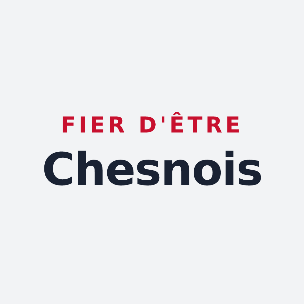 Poster « Fier d'être Chesnois » — design pour Chesny