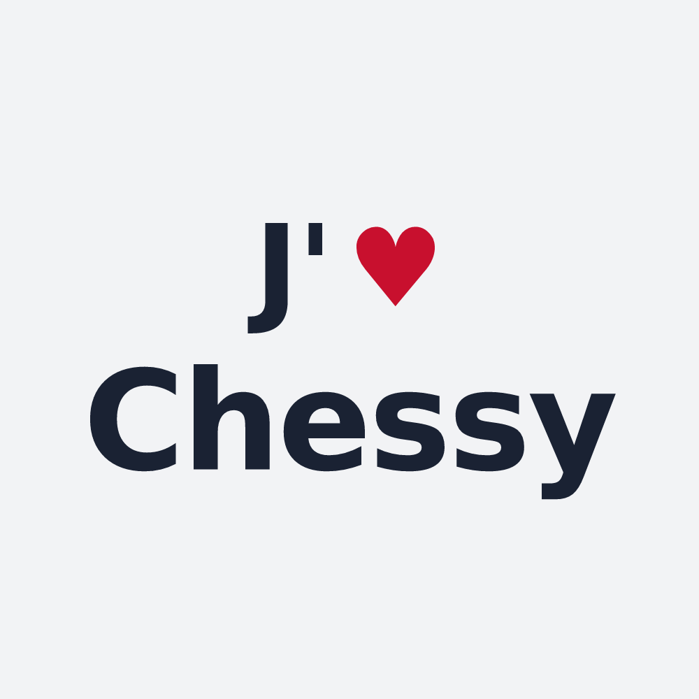 Poster personnalisé Chessy — design J'aime Chessy