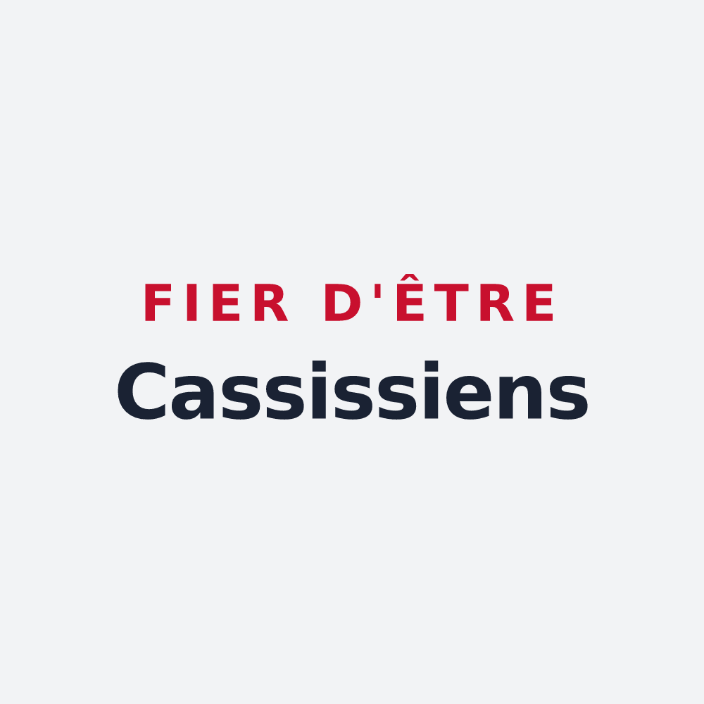 Poster « Fier d'être Cassissiens » — design pour Chessy