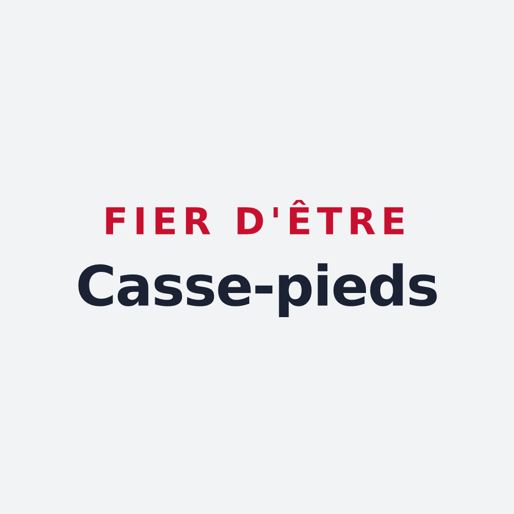 Poster « Fier d'être Casse-pieds » — design pour Chessy-les-Prés