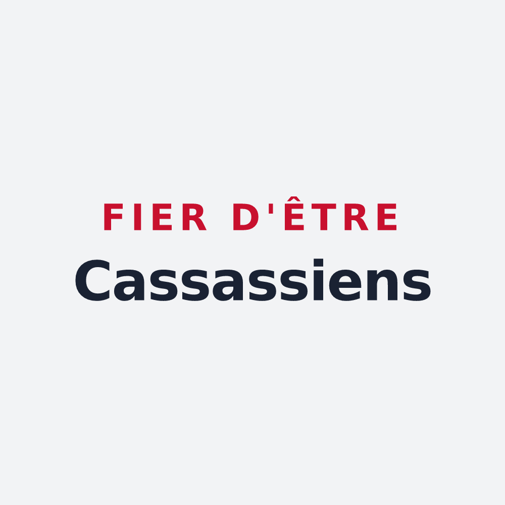 Poster « Fier d'être Cassassiens » — design pour Chessy