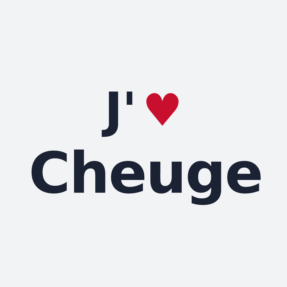 Poster personnalisé Cheuge — design J'aime Cheuge