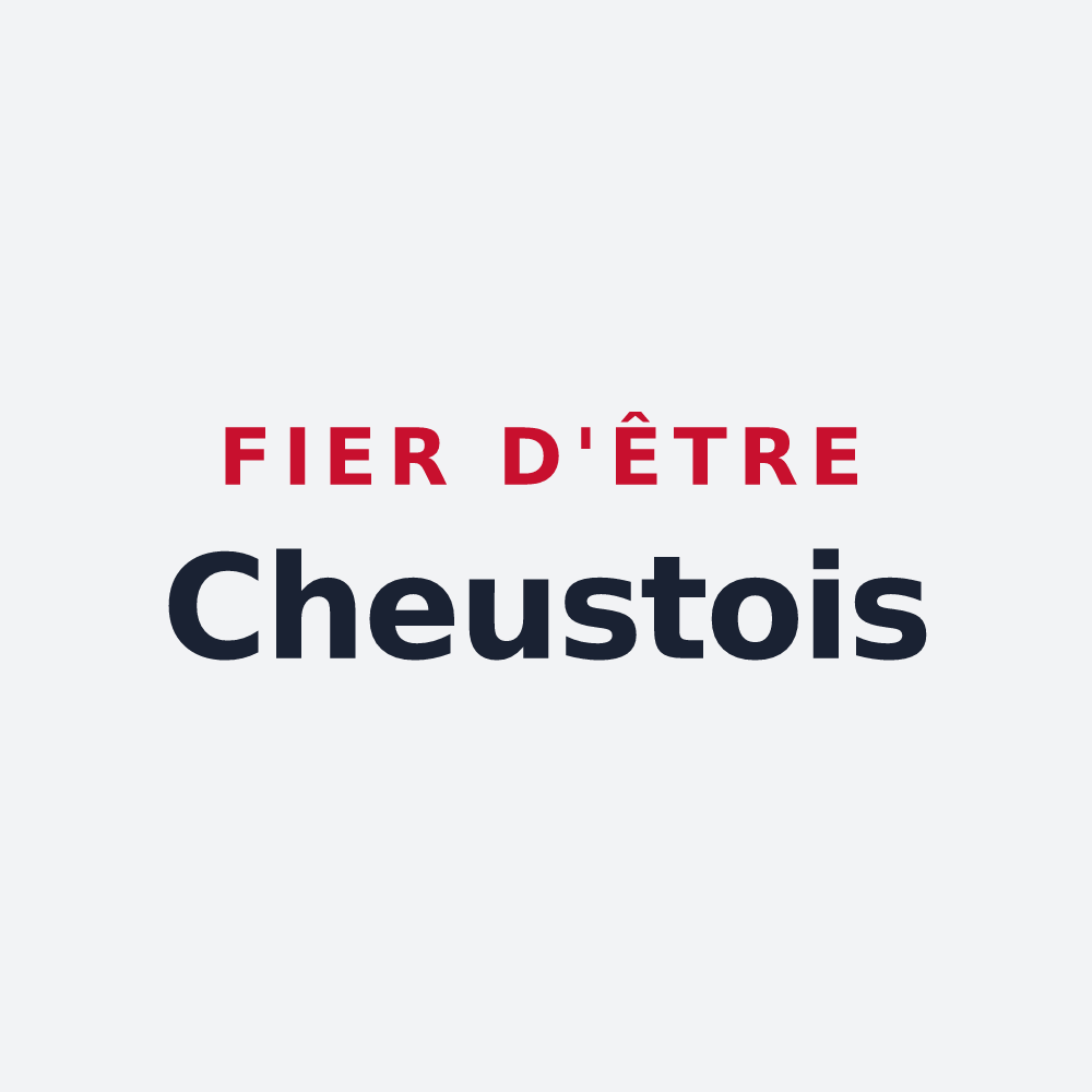 Poster « Fier d'être Cheustois » — design pour Cheust