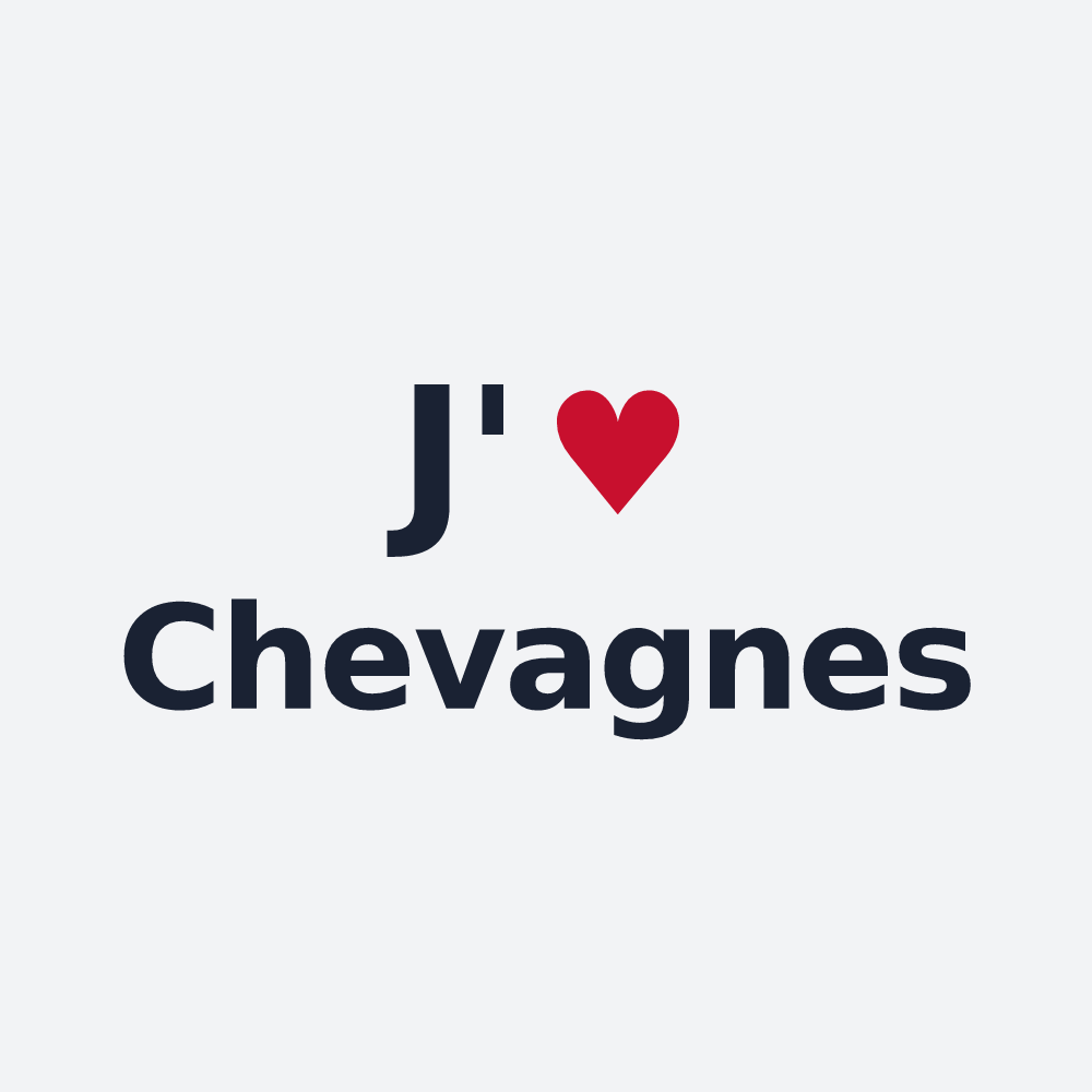 Poster personnalisé Chevagnes — design J'aime Chevagnes