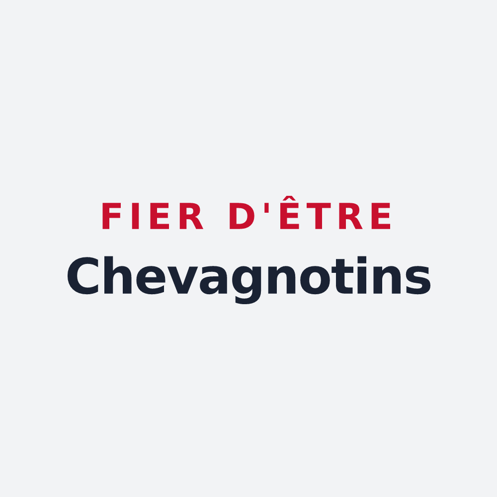 Poster « Fier d'être Chevagnotins » — design pour Chevagny-les-Chevrières