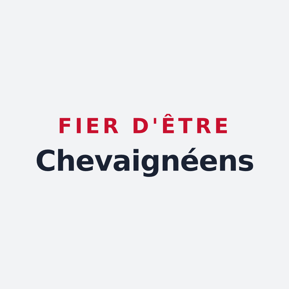 Poster « Fier d'être Chevaignéens » — design pour Chevaigné-du-Maine