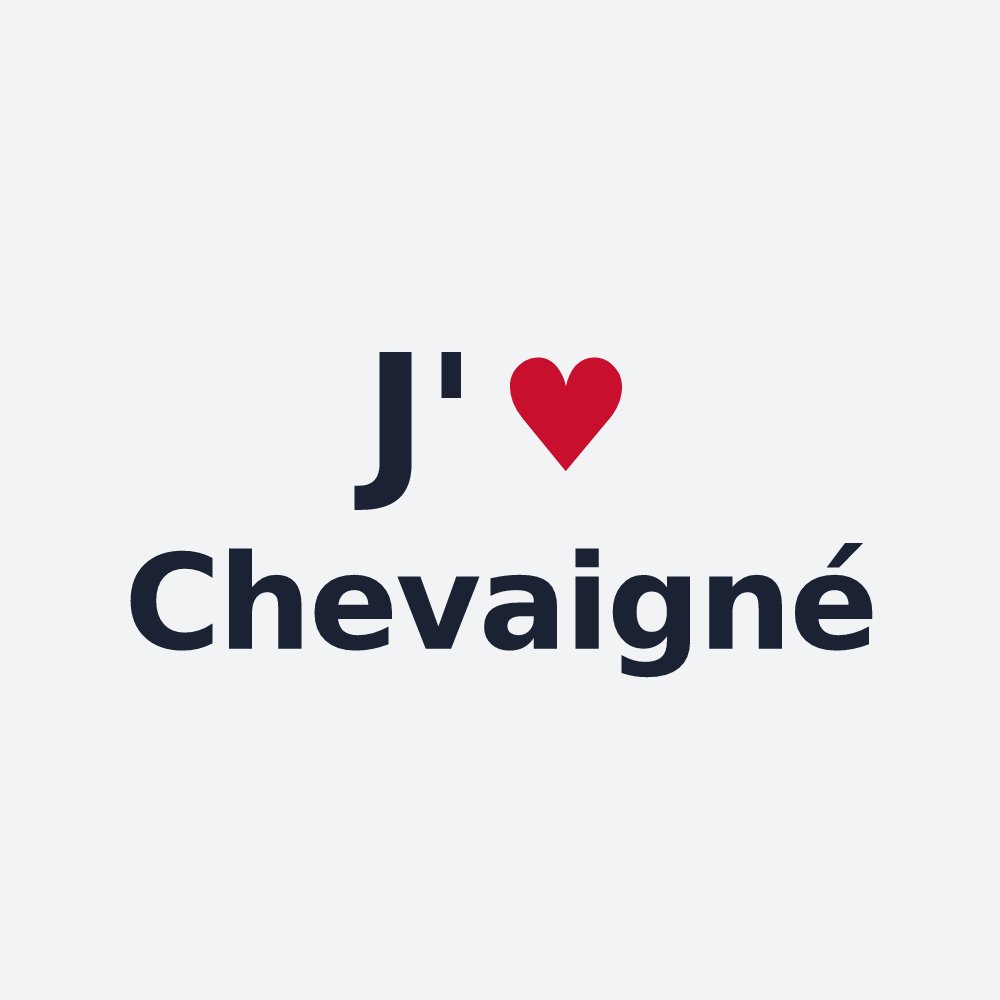 Poster personnalisé Chevaigné — design J'aime Chevaigné