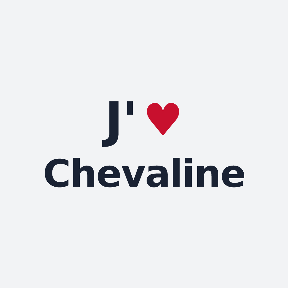 Poster personnalisé Chevaline — design J'aime Chevaline