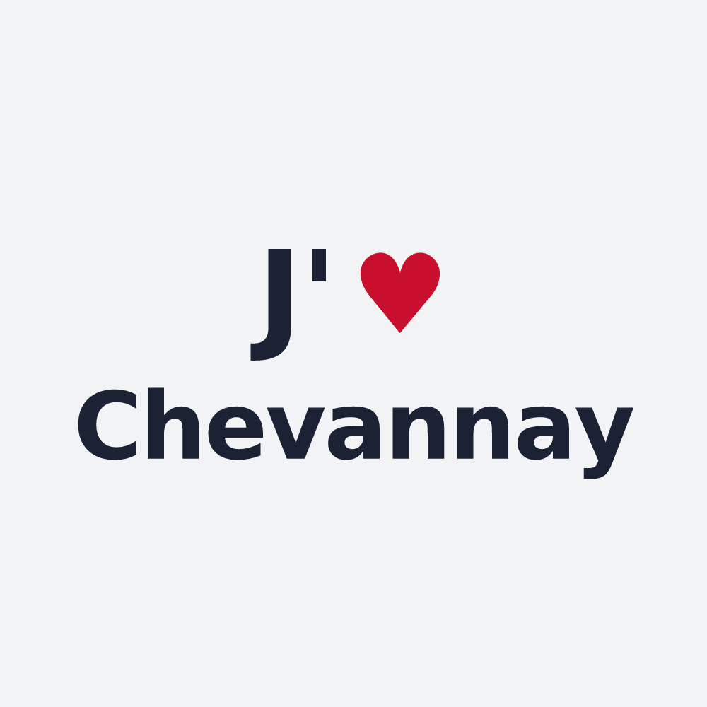 Poster personnalisé Chevannay — design J'aime Chevannay