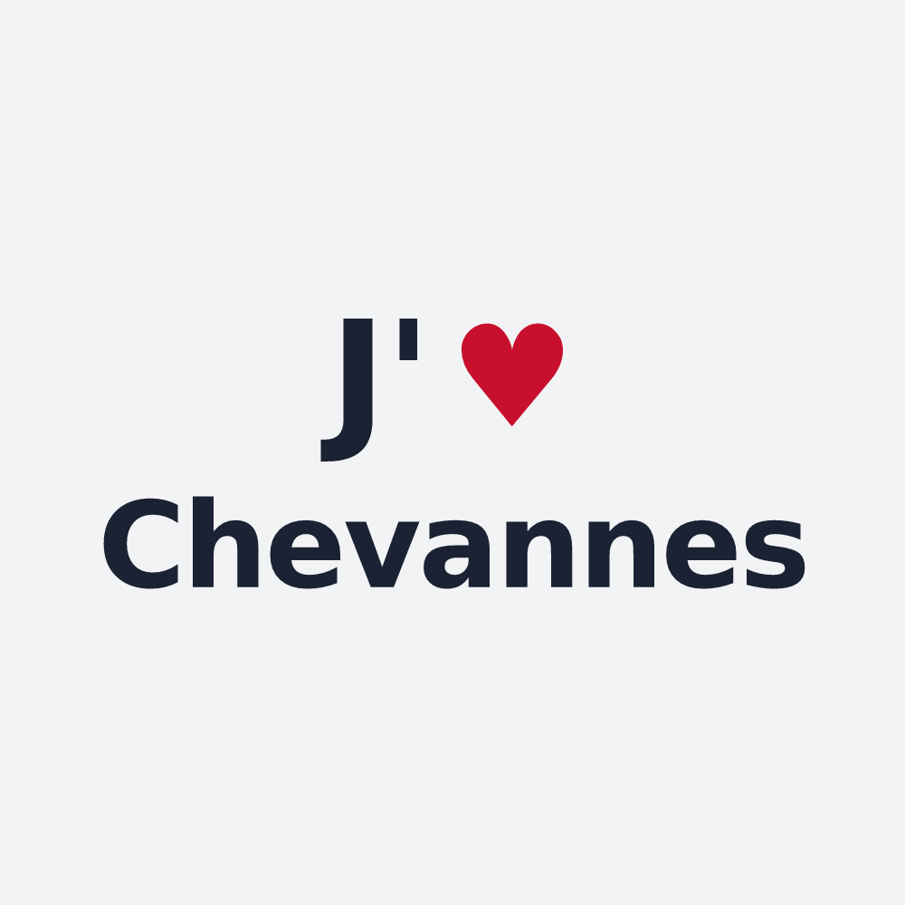 Poster personnalisé Chevannes — design J'aime Chevannes