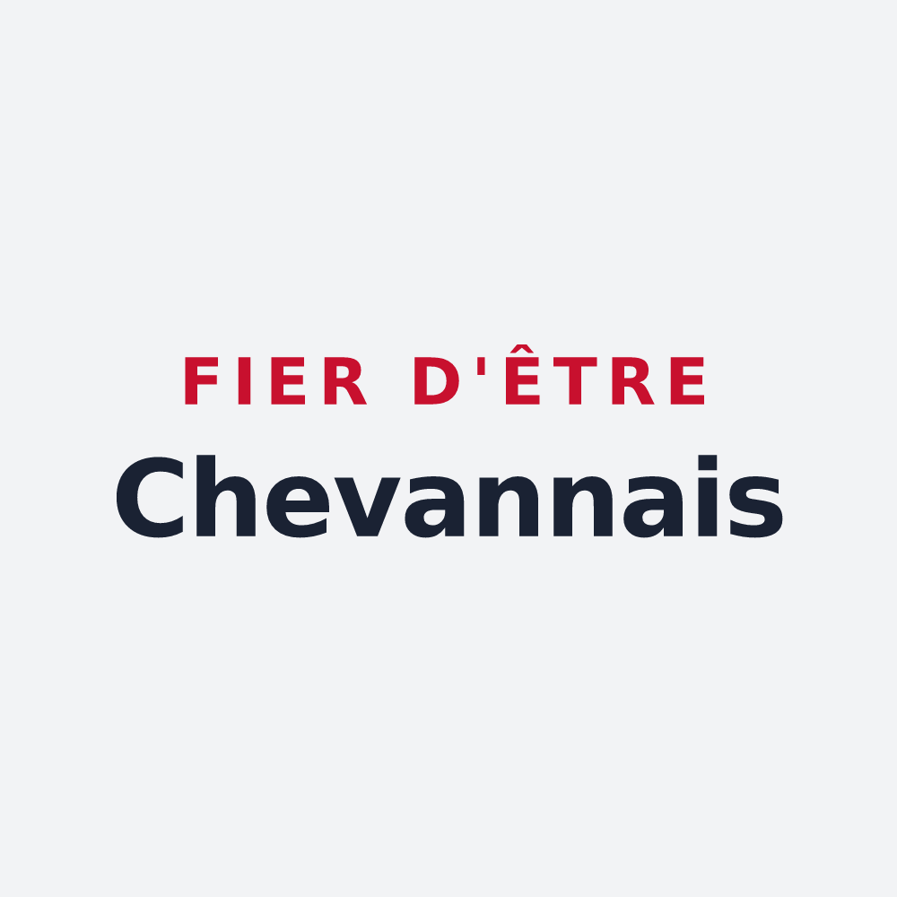 Poster « Fier d'être Chevannais » — design pour Chevannes
