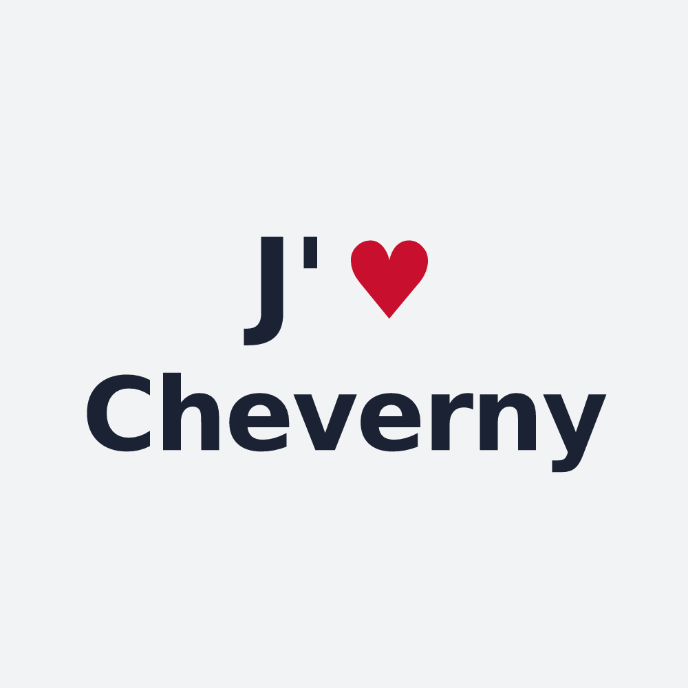 Poster personnalisé Cheverny — design J'aime Cheverny