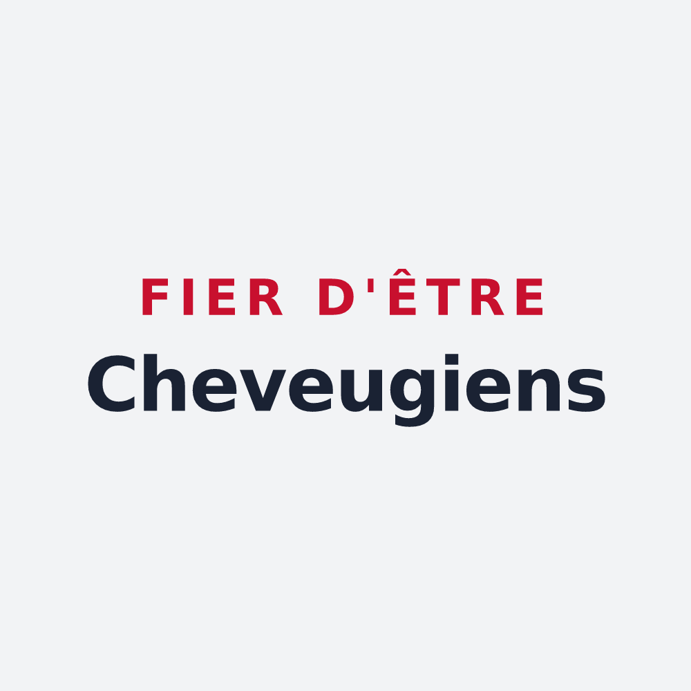 Poster « Fier d'être Cheveugiens » — design pour Cheveuges