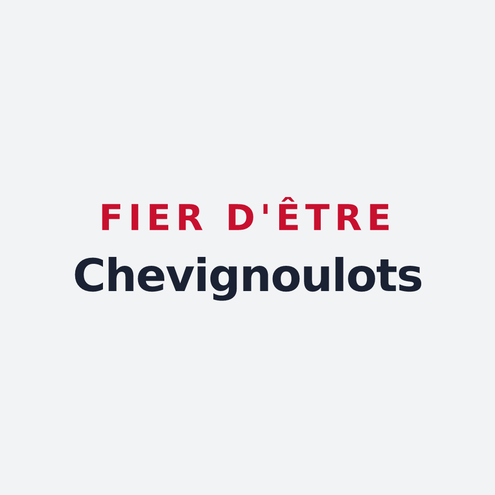 Poster « Fier d'être Chevignoulots » — design pour Chevigny