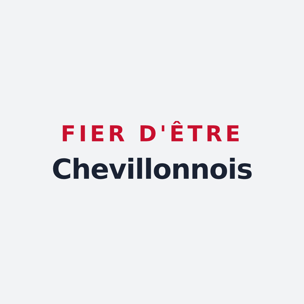 Poster « Fier d'être Chevillonnois » — design pour Chevillon-sur-Huillard