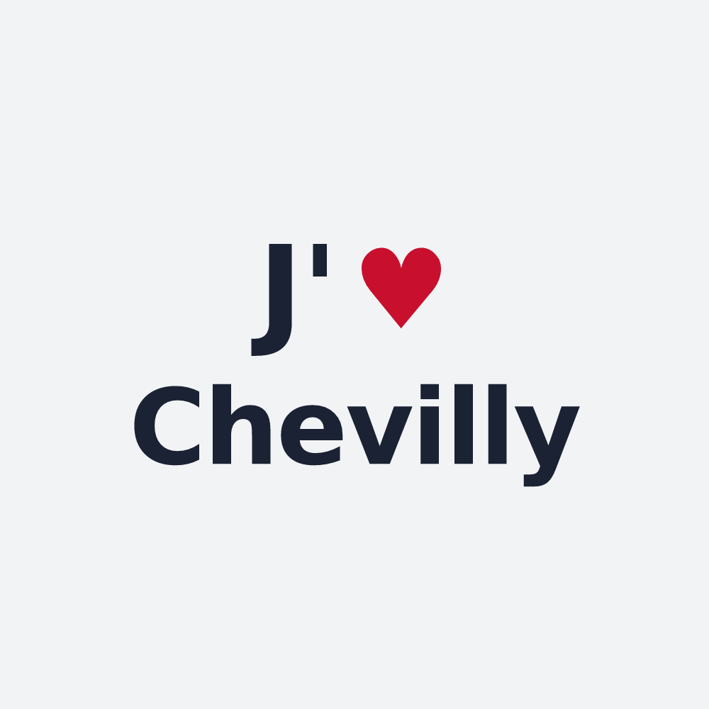 Poster personnalisé Chevilly — design J'aime Chevilly