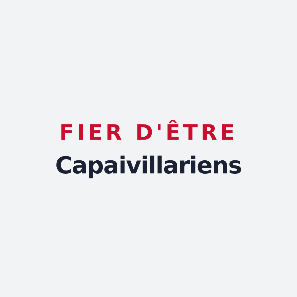 Poster « Fier d'être Capaivillariens » — design pour Chevrainvilliers