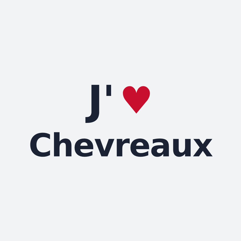 Poster personnalisé Chevreaux — design J'aime Chevreaux
